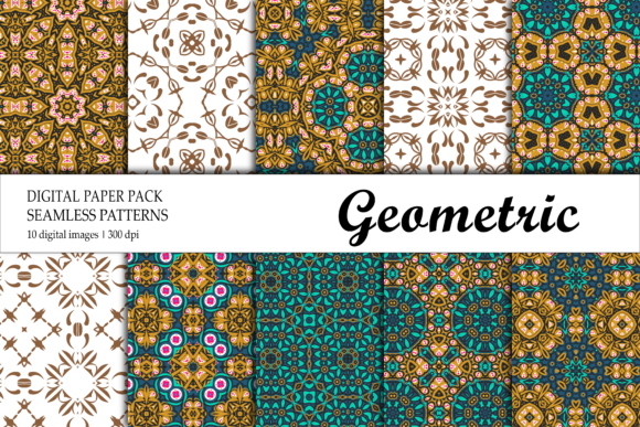 Background Digital Paper Gold Brown