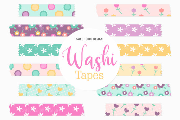 Digital Washi Tape Spring Garden: A Versatile Design Tool for Creative Projects