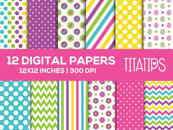 Easter Egg Hunt Digital Paper Set