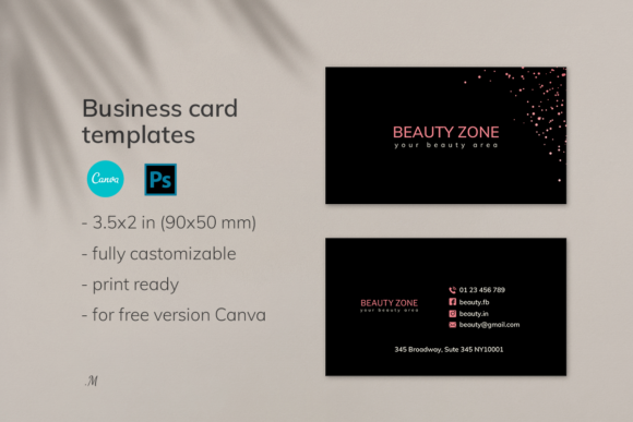 Elegant Beauty Business Card Template