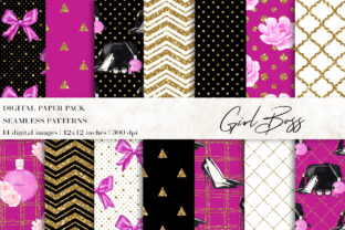 Fashion Girl Boss Makeup Digital Papers: A Creative Powerhouse for Designers and Crafters