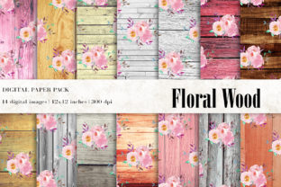 Floral Wood Digital Papers, Rustic Wood: A Versatile Design Resource for Creators and Entrepreneurs