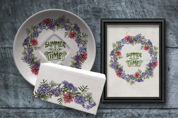 Floral Wreath with Asters: A Strategic Tool for Visual Communication