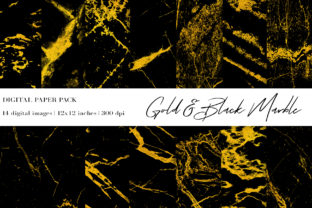 Gold Black Marble Digital Papers: A Versatile Tool for Modern Creatives