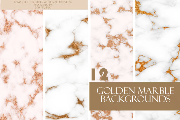Pretty Marble White Gold Texture Set