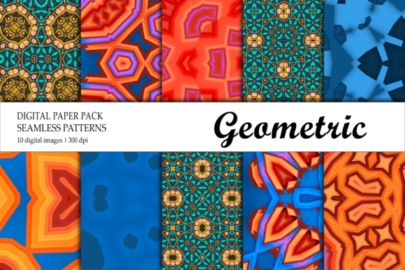 Wallpaper Geometric Gold Purple Blue Red